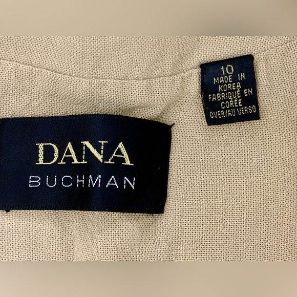 Women’s 10 Linen Blend Open Front Dana Buchman Linen Blend Coat - Picture 5 of 8